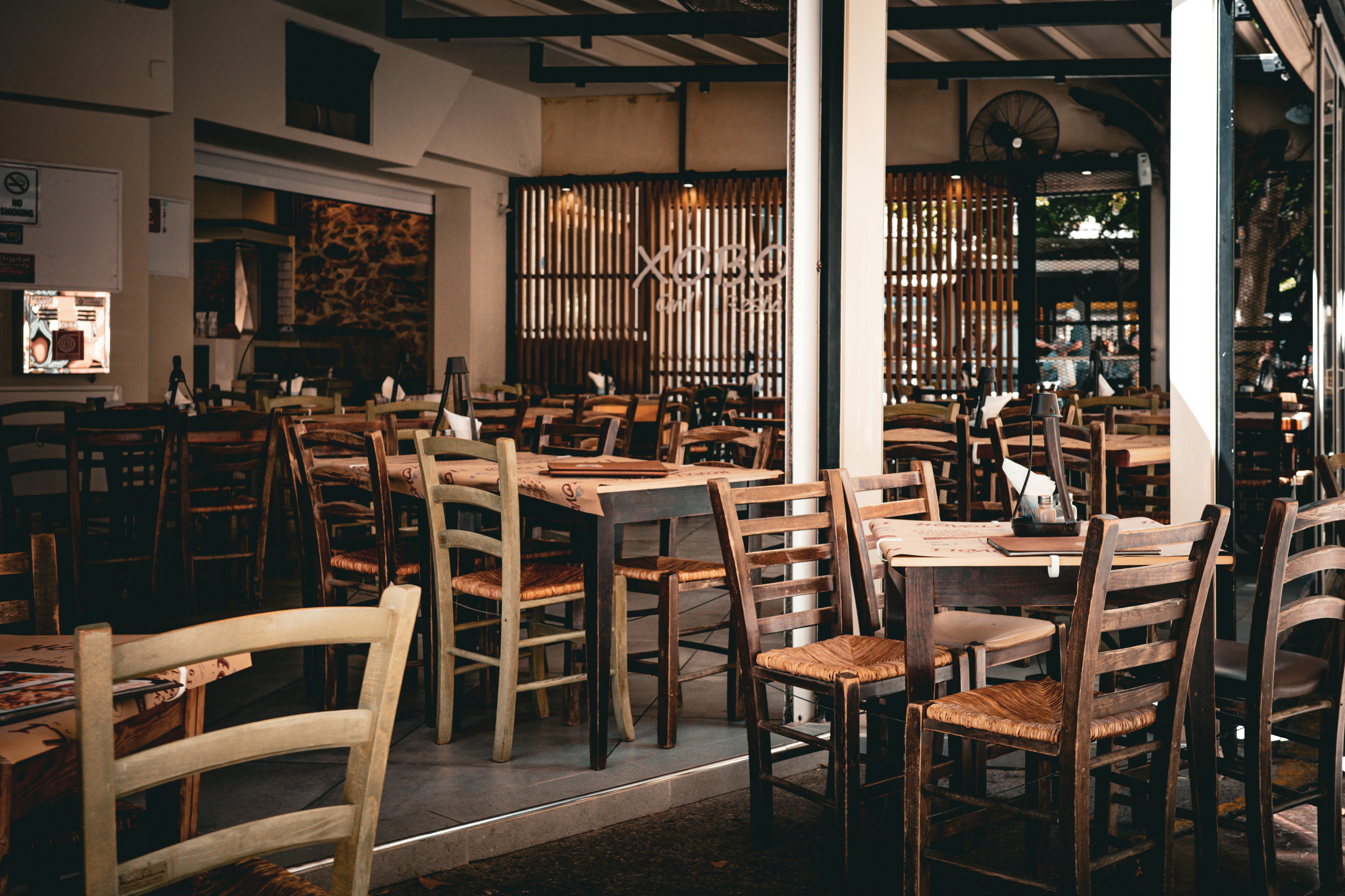 Quiet moment inside a hospitality venue